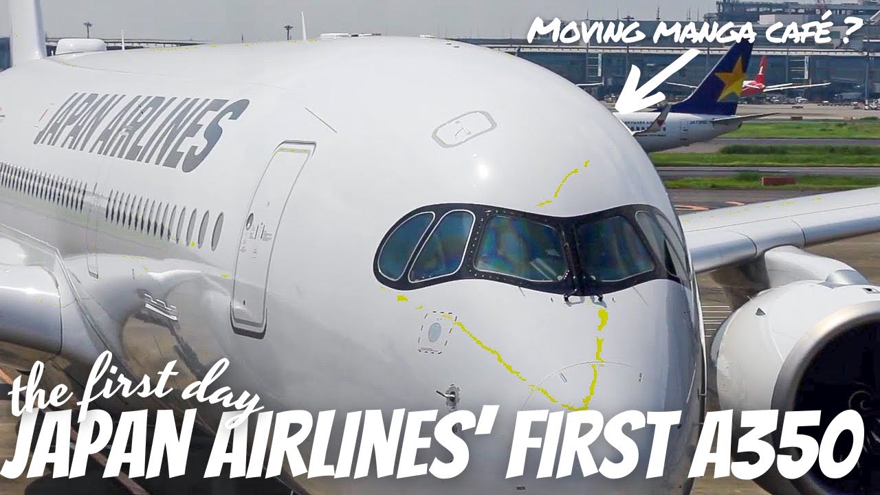 ONLY ONE in the world! Boarding on the first day of the domestic A350! A moving manga cafe.