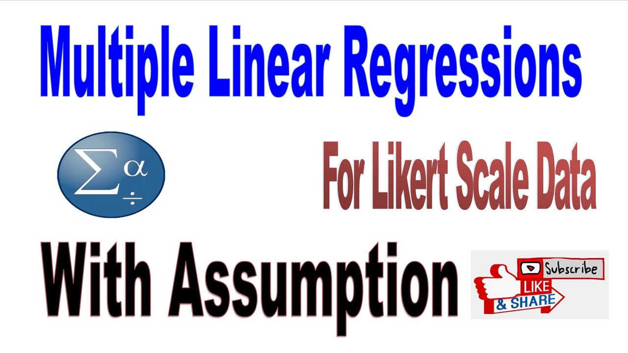 Multiple linear regression for Likert scale data -[Amharic lecture]