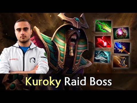 Kuroky raid boss Undying with Rubick level Kuroky — Dota 2