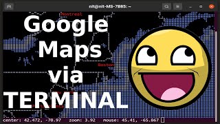 Maps on Linux Terminal 😂😂😂