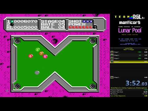 Lunar Pool／Lunar Ball: Pony Inc, FCI NES 1985 1987: 5:43