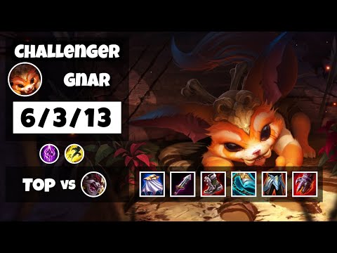 Gnar vs Kled BR Challenger TOP (6/3/13) - v11.11