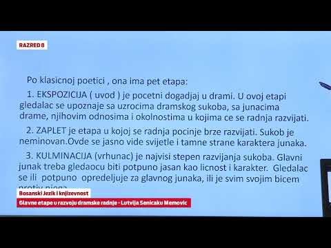 B8202   Bosanski jezik i knjizevnost   Glavne etape u razvoju dramske radnje   Lutvija Senicaku Memo