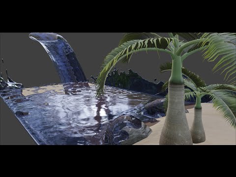 Blender 2.8 Tutorial - Introduction to Fluid Simulation with Mantaflow and Flip Solver Part 1