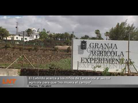 El Cabildo acerca a los niños de Lanzarote al sector agrícola para que "no muera el campo"