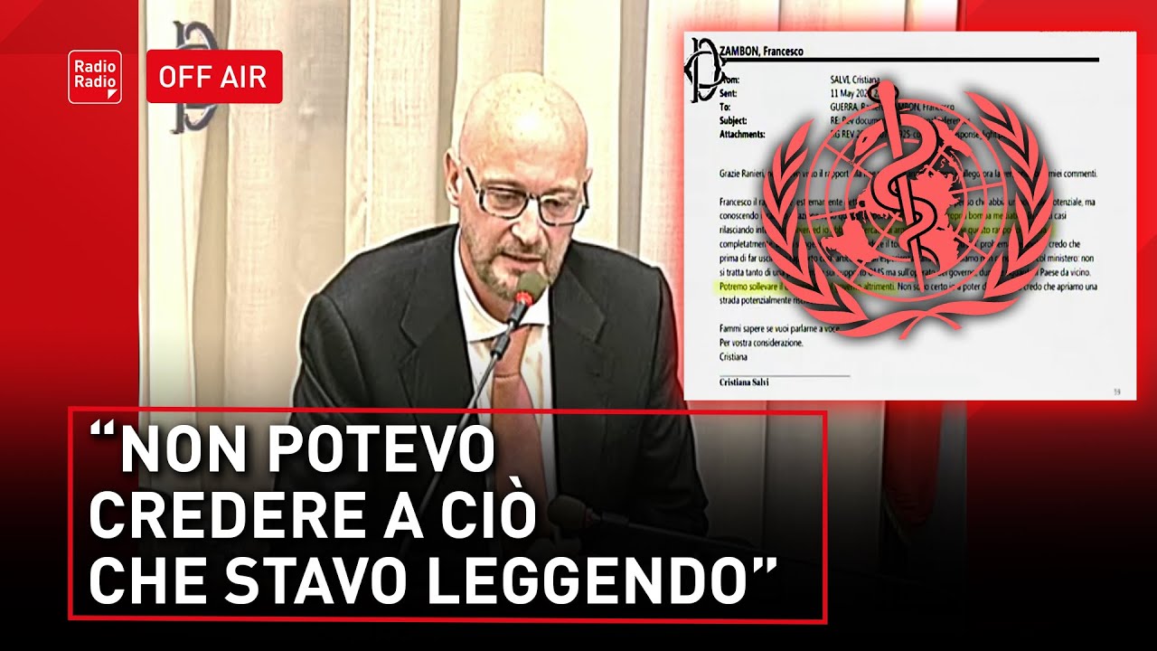 ZAMBON IN COMM.COVID: AUDIZIONE ESPLOSIVA SUL REPORT OMS ▷ VI MOSTRO TUTTE LE INTERFERENZE E MINACCE