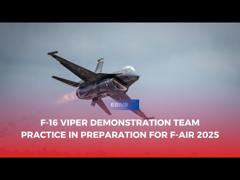 F-16 Viper Demo Team Practice | USAF Airshow Prep for F-AIR 2025
