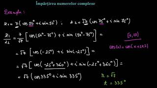 Împărțirea numerelor complexe