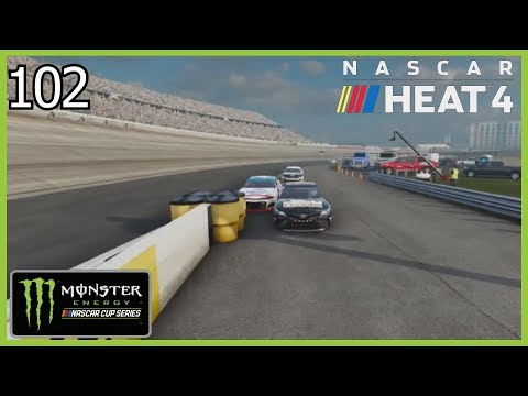 (I Ran Him Into The Barrels!?) NASCAR Heat 4 Career Mode Part #102