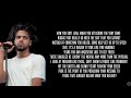 J. Cole - SNOW ON THA BLUFF (Lyrics)