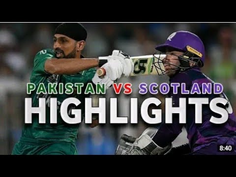 Pakistan vs Scotland Yesterday Match Full Highlights || Pak Vs Scotland #pakvssco|| My first vedio