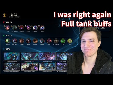 Patch 12.23 full review | Huge sweeping tank buffs and nerfs to your favorite champions | Hashinshin