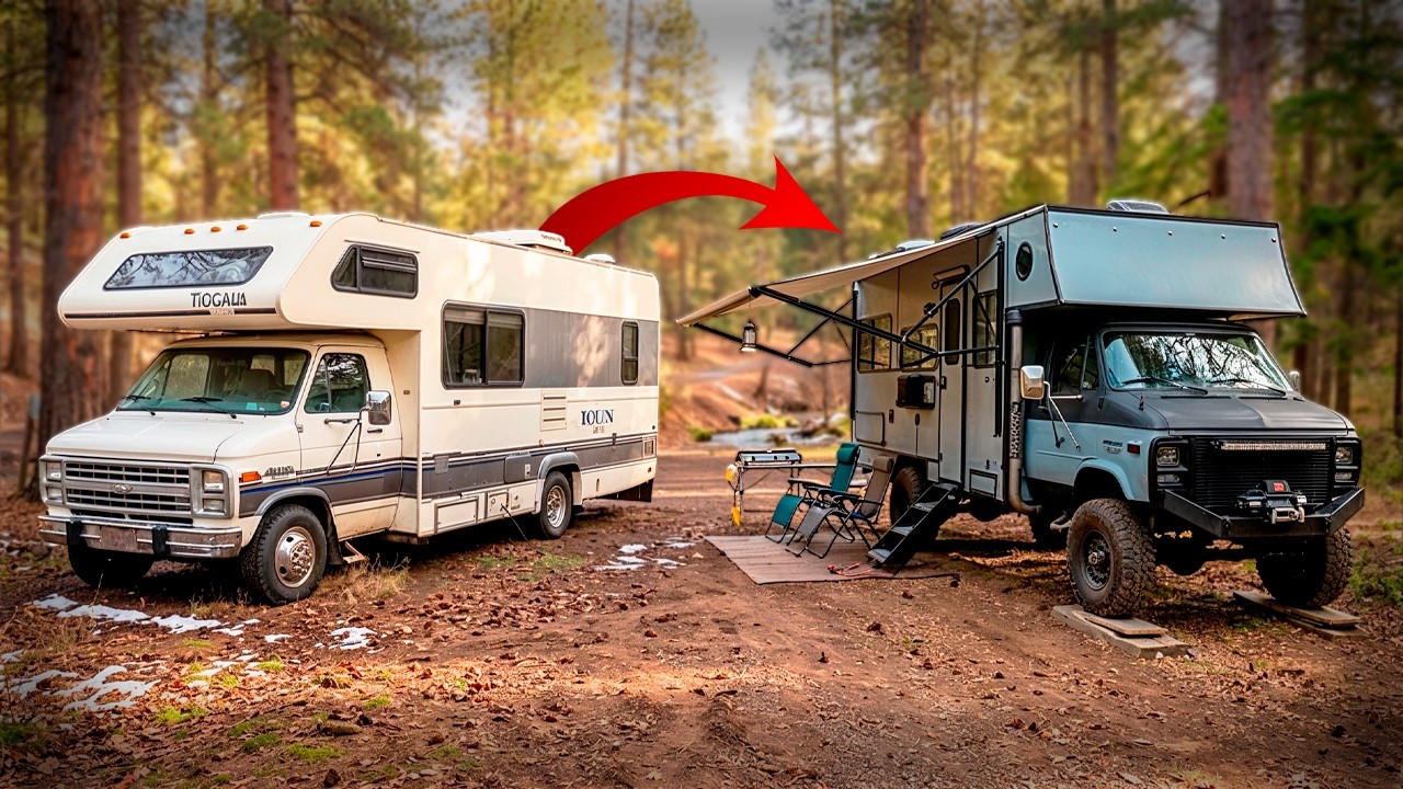 MAN TRANSFORMS an Old RV Into a Custom CUMMINS POWERED 4x4 MotorHome by @DeathTollRacing