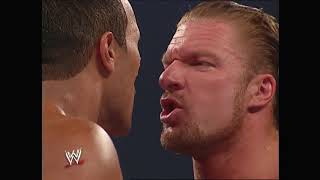 Download lagu The Rock vs Triple H  WWF 2002 Raw  part1 mp3