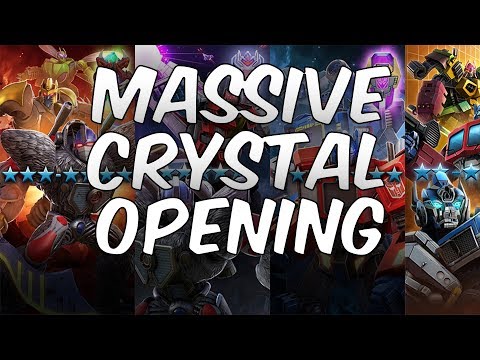 MASSIVE CRYSTAL OPENING! 5 STAR, 4 STAR & MORE! - Transformers: Forged To Fight