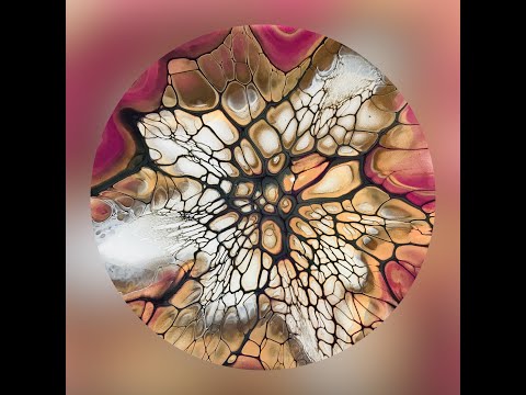 (375) Bloom Pour Technique ~ This Little Piggy ~ Acrylic Fluid Painting