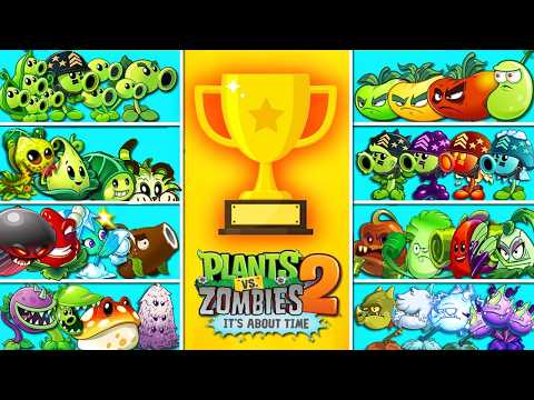Tournament 8 Team 4 Plants Vs 9999 Zombies - Who Will WIn? - Pvz 2 Team Plant Battlez