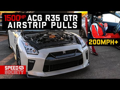 200MPH or BUST! 1500HP ACG R-35 GTR Airstrip Pulls | Shift S3ctor 2020