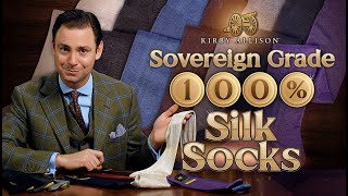 The Most Luxurious Men’s Dress Socks In the World?!? 100% Silk Over-the-Calf Dress Socks