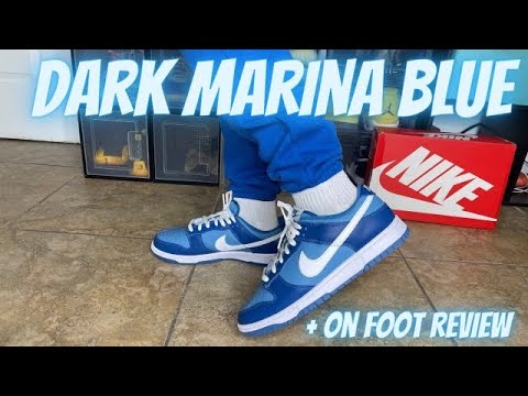 Nike Dunk Low Dark Marina Blue Review + On Foot Review & Sizing Tips