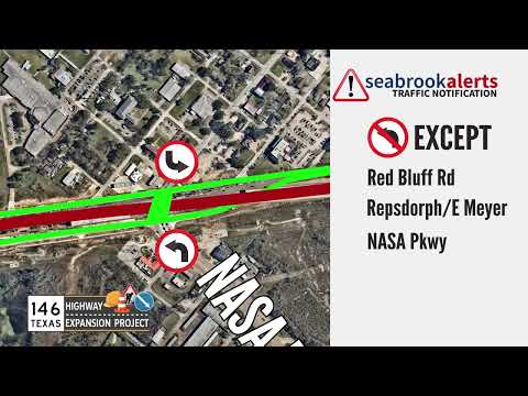 SH146 Major Traffic Shift