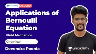Applications of Bernoulli Equation | Fluid Mechanics | Chemical | GATE 2022 | Devendra Poonia