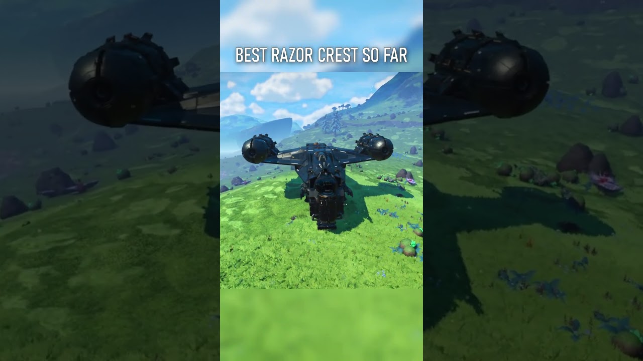 BEST Razor Crest So Far! - No Mans Sky Corvette #nomanssky #nomansskycorvette #shorts