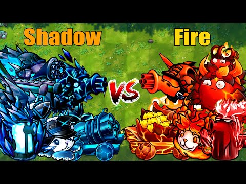 PVZ 1 Fusion 3.2 Challenge!! Team Shadow VS Team Fire VS 300 Zombie Random - Who Will Win?