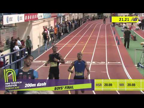 Boys 200m Final Section 1 - New Balance Indoor Nationals 2012