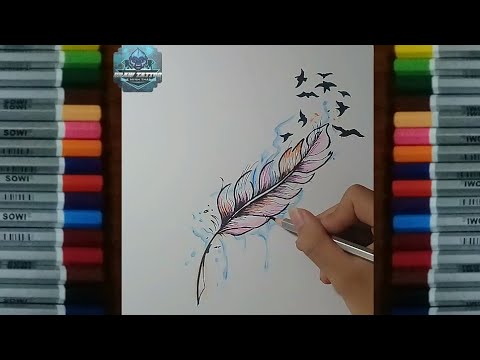 Vẽ Lông Vũ | Draw Feather | Draw Tattoo