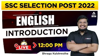 SSC Selection Post Phase 10 | English | Syllabus Introduction By Bhragu Kulshrestha