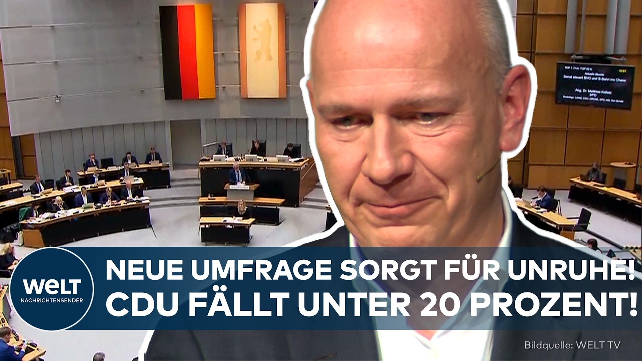 BERLIN: Umfrage-Schock! Kräfteverhältnisse geraten ins Wanken – keine Mehrheit mehr für CDU!