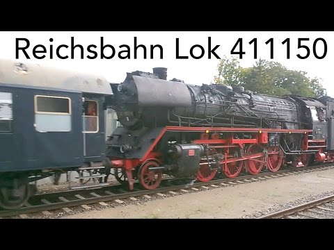 Reichsbahn Dampflok (Steam Loco) 41 1150 - Sonderzug Richtung Leutkirch
