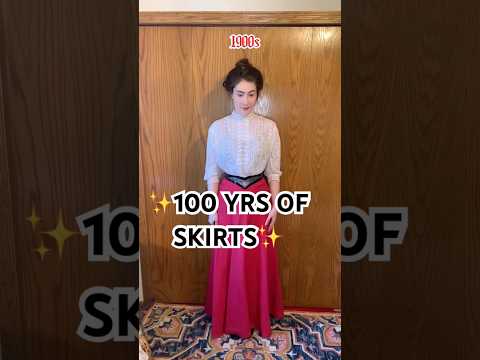 100 YRS of skirts! 🚨‼️ 80s & 1900s is my fav