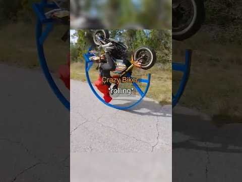 Biker Flips With Bike !😱