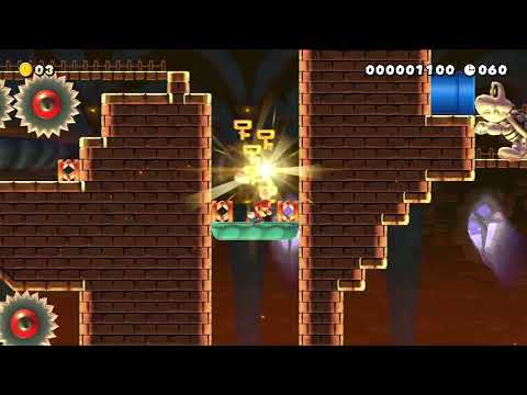 CASTLE  Speeb Run & Semi Auto  !  ! by タコキントキ 🍄Super Mario Maker 2 ✹Switch✹ #bpe
