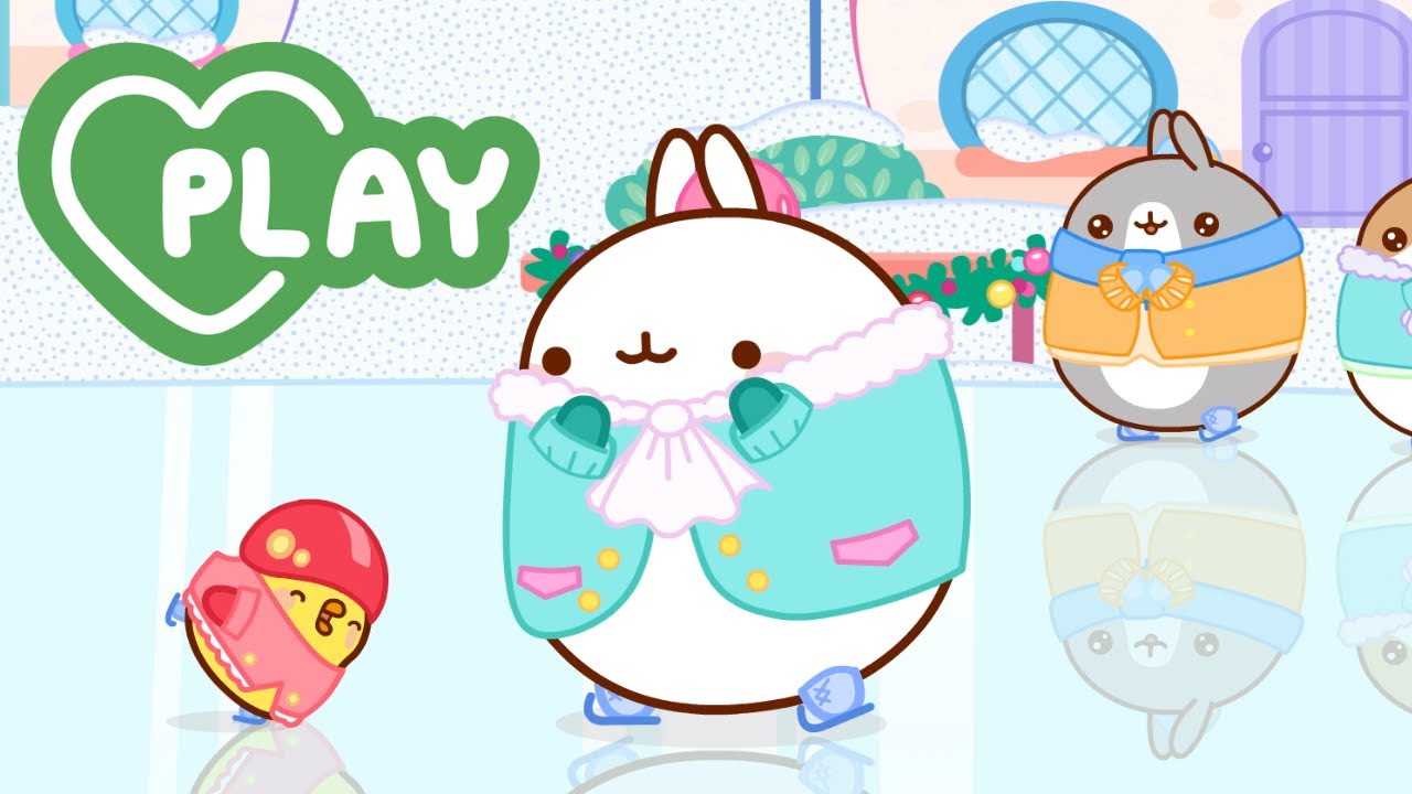 Molang on Ice! ❄️🐰 Winter  Compilation