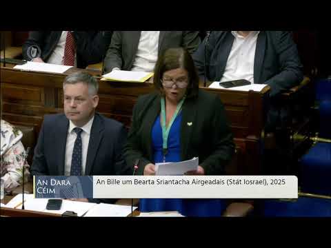 Mary Lou McDonalds speech Restrictive Financial Measures (State of Israel) Bill 2025