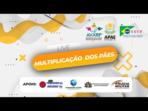 Live Solidária Multiplicação dos pães  APAE, AVARP e Casa de Repouso - Rio Paranaíba