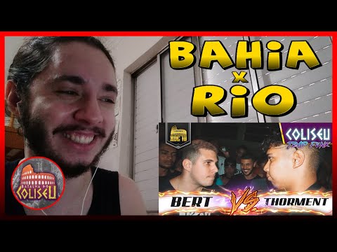 THORMENT X BERT (BA) - PRIMEIRA FASE - BATALHA DO COLISEU | TRAPFUNK | REACT BAUEB