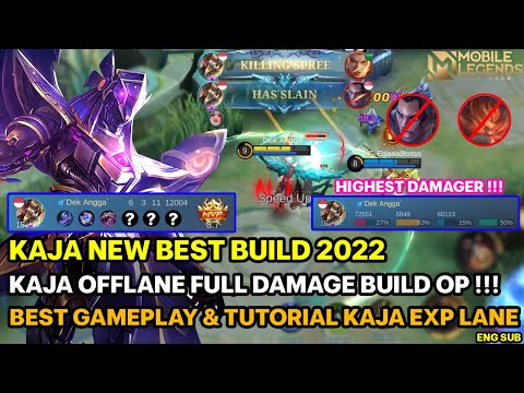 KAJA NEW BEST BUILD - KAJA OFFLANE FULL DAMAGE BUILD 2022 !!! GAMEPLAY & TUTORIAL KAJA EXP LANE 2022