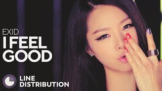 EXID - I Feel Good (Line Distribution)