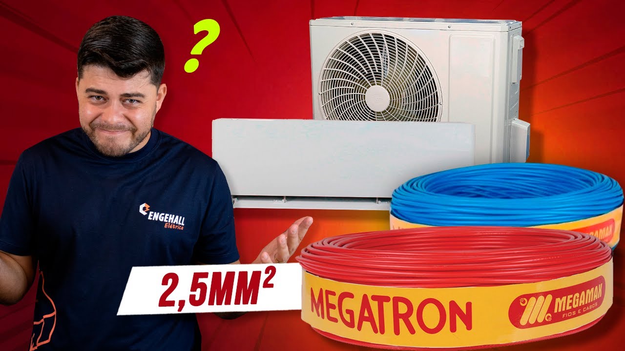 Se ligar AR CONDICIONADO em CABO 2,5mm² DESSE JEITO pode “dar RUIM”🤯😵