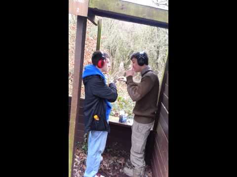 Shotgun squeezing part 1.clay pigeon shooting