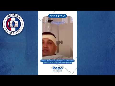 Em leito de hospital, presidente da Câmara rebate prefeita de Novo Lino