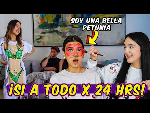 24 horas SI A TODO ( Me convierten en BELLA PETUNIA) | Ana Emilia