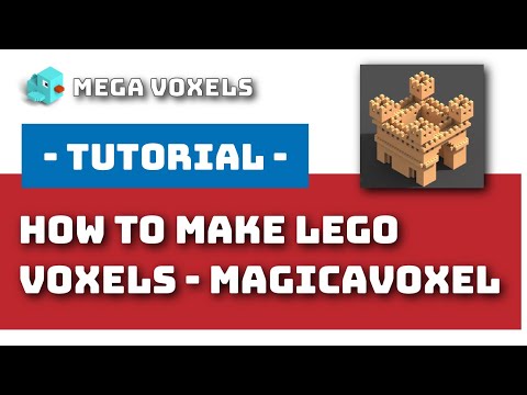 How To Make Lego Voxels In MagicaVoxel - Tutorial