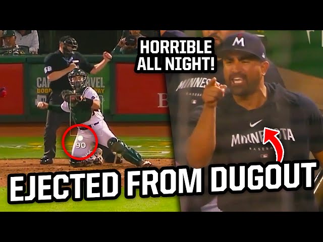 Twins hitting coach ejected for arguing the strike zone, a breakdown