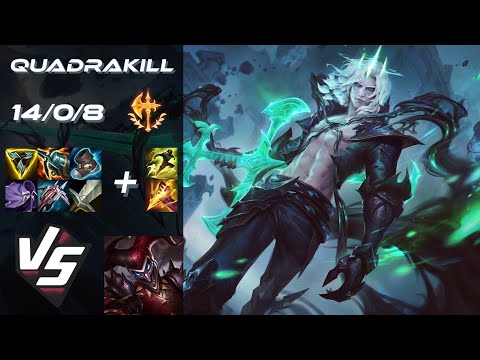 JUNGLE Viego vs Shaco [QUADRAKILL] - EU Grandmaster Patch 25.S1.2
