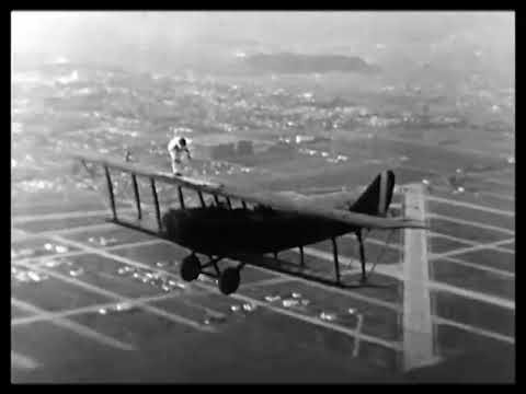 10 Year-Old Mildred Unger Dancing on an Airplane Wing, 1927